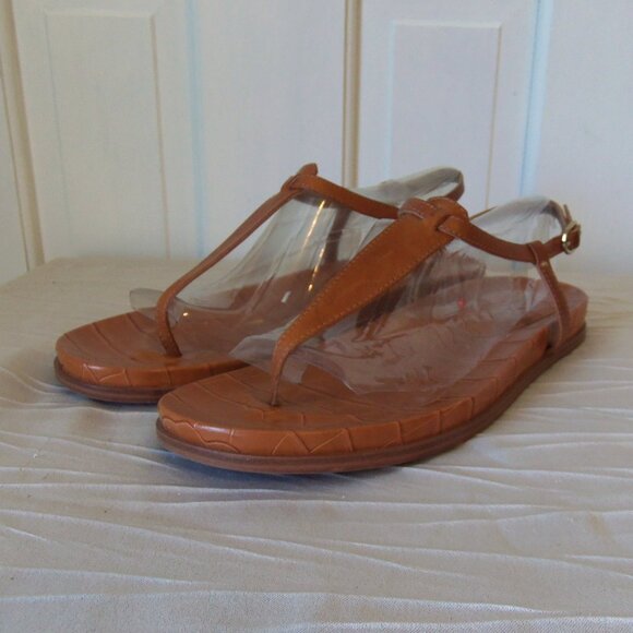 Sam Edelman Naomi Thong Sandals Brown Croc sz 9 - Picture 5 of 14